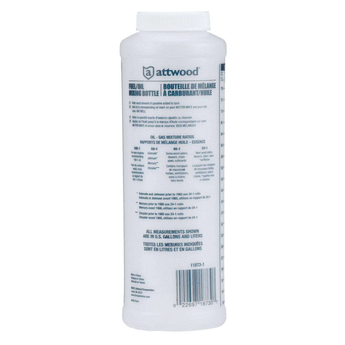 Attwood Marine Qualifies for Free Shipping Attwood Fuel/Oil Mixing Bottle #11873-1