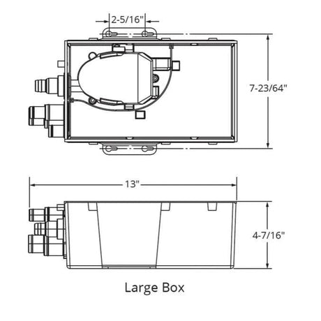Attwood Marine Qualifies for Free Shipping Attwood Shower Sump MK2 800 24v Large #5144-4