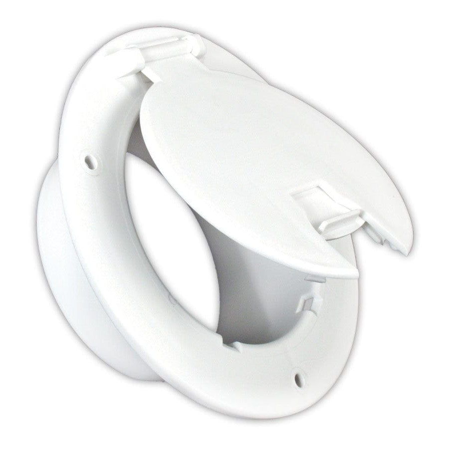 B & B Molders Qualifies for Free Shipping B & B Molders Electrical Cable Hatch Deluxe Round No-Back Polar White #94331