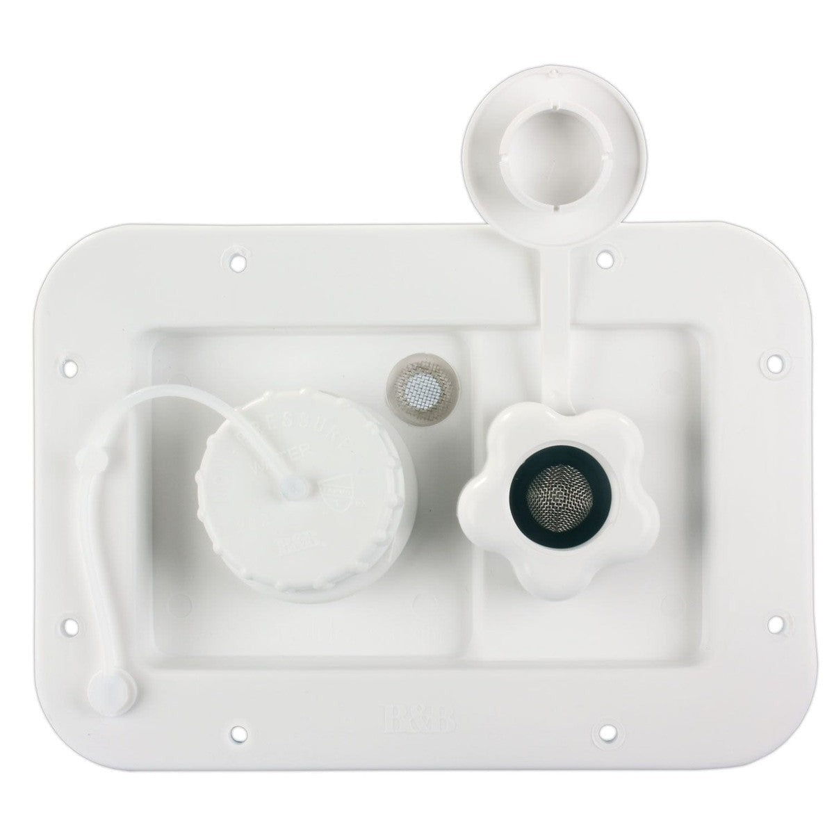 B & B Molders Qualifies for Free Shipping B & B Molders Gravity Dish Plastic Check Valve Polar White #94222