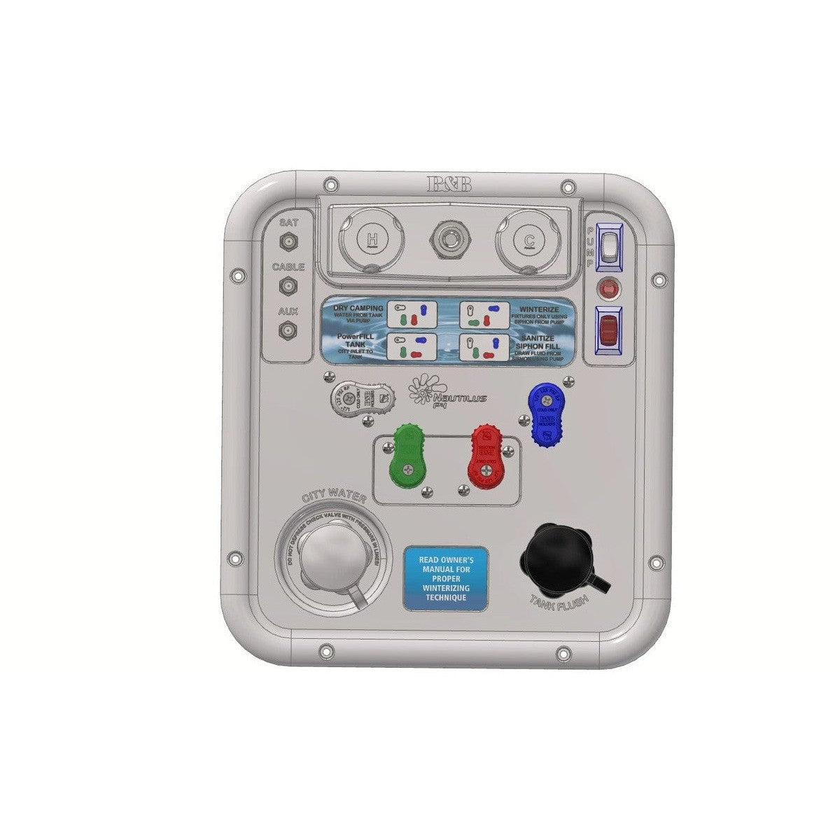 B & B Molders Qualifies for Free Shipping B & B Molders Nautilus P4 Water System Polar White #94345