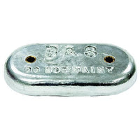 B&S Anodes Qualifies for Free Shipping B&S Anodes Oval Zinc with 2 Holes 9