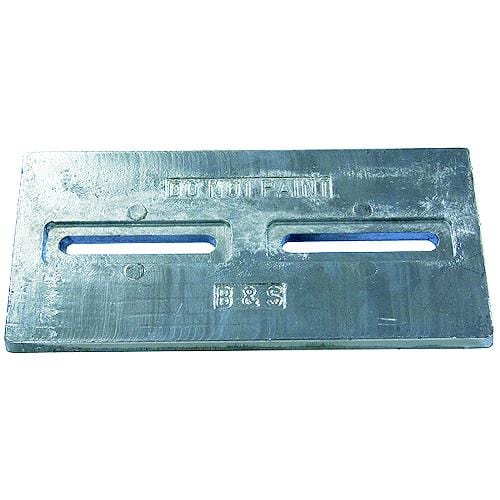 B&S Anodes Qualifies for Free Shipping B&S Anodes Zinc Plate 1/2" x 6" x 12" with Slots #BSM12X6X12S