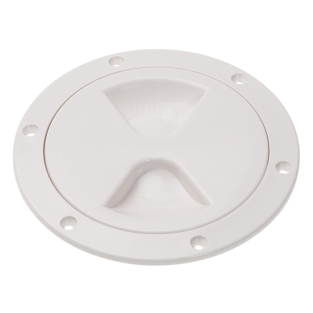 Barton Marine Qualifies for Free Shipping Barton Marine Screw Inspect Cover White 4" 103mm #40040