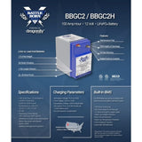 Battle Born Batteries Oversized - Not Qualified for Free Shipping Battle Born Batteries 100ah 12v GC2 Deep Cycle Battery #BBGC2