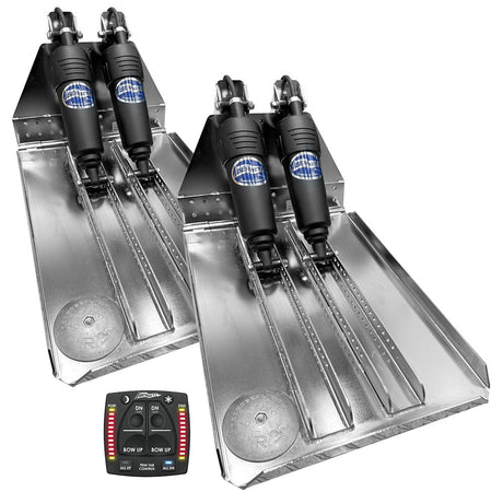 Bennett Trim Tabs Not Qualified for Free Shipping Bennett Marine Bolt 14" x 20" Dual Electric Trim Tab System #BOLT1420HD-OBI