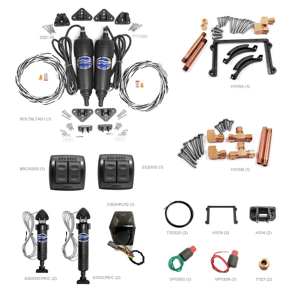 Bennett Trim Tabs Not Qualified for Free Shipping Bennett Marine Dealer Service Kit #DSKIT2025