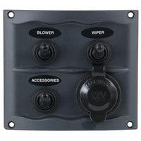 BEP Marine Qualifies for Free Shipping BEP White Waterproof Panel 3-Gang Switch #900-3WPS