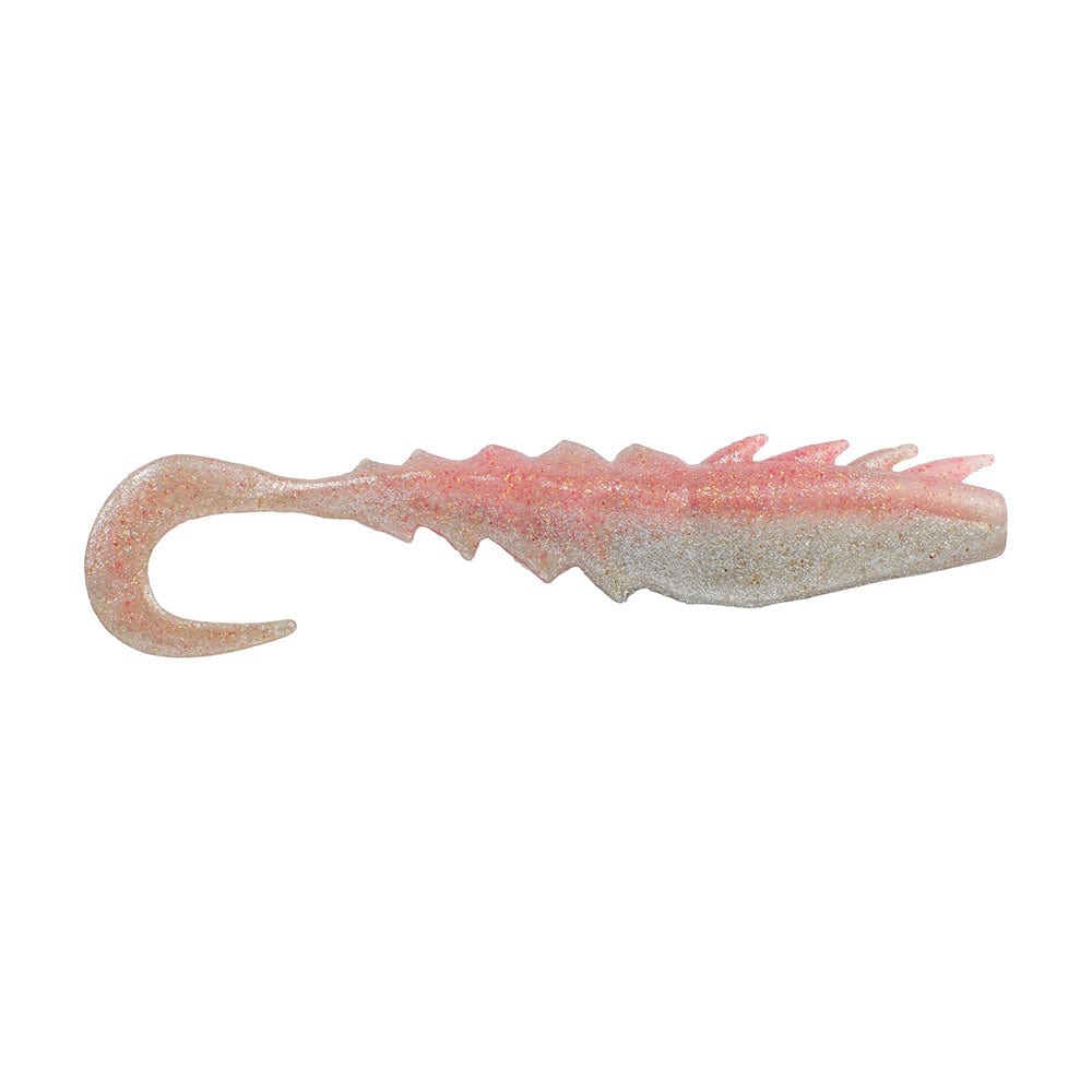 Berkley Qualifies for Free Shipping Berkley Gulp Saltwater Nemesis Prawn Curl Tail 4" Flamingo Chrome #1637569