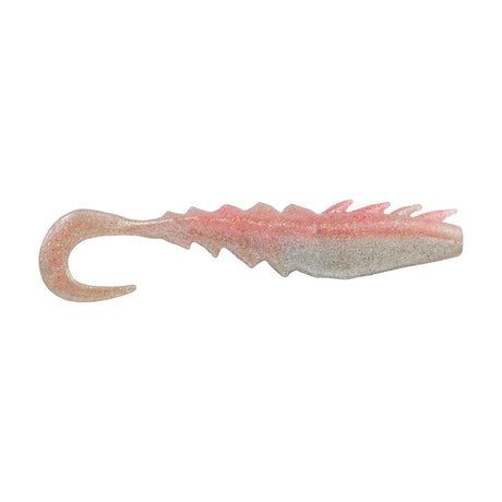 Berkley Qualifies for Free Shipping Berkley Gulp Saltwater Nemesis Prawn Curl Tail 4" Flamingo Chrome #1637569