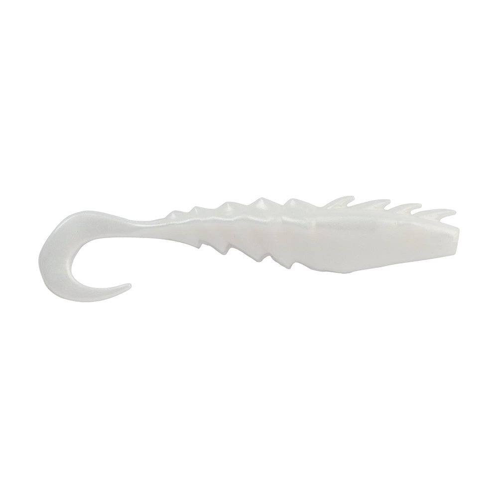 Berkley Not Qualified for Free Shipping Berkley Gulp Saltwater Nemesis Prawn Curl Tail 4" Pearl White #1551576