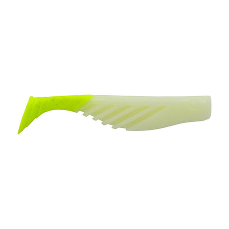 Berkley Qualifies for Free Shipping Berkley Gulp Saltwater Ripple Mullet 4" Glow/Chartreuse #1637694
