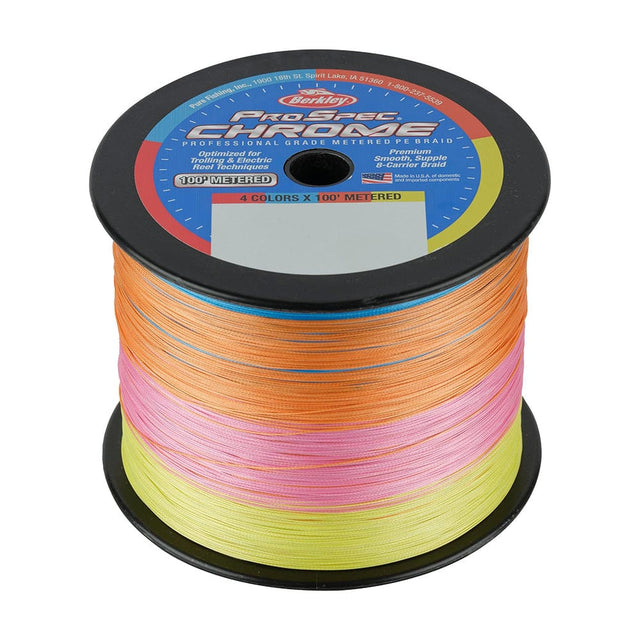 Berkley Qualifies for Free Shipping Berkley Prospec Chrome 4x100' Metered Braid 50 lb 3500 Yards #1640957