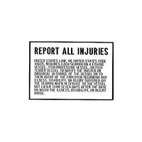 Bernard Engraving Qualifies for Free Shipping Bernard Engraving Report All Injuries Plaque #P-230