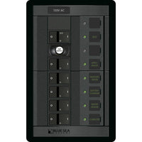 Blue Sea System Not Qualified for Free Shipping Blue Sea 360 Panel 120v 30a ELCI Plus 5 Flat Rockers #1503