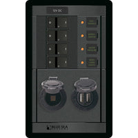 Blue Sea System Not Qualified for Free Shipping Blue Sea 360 Panel 12v 4-Position Flat Rocker Dual USB #1495