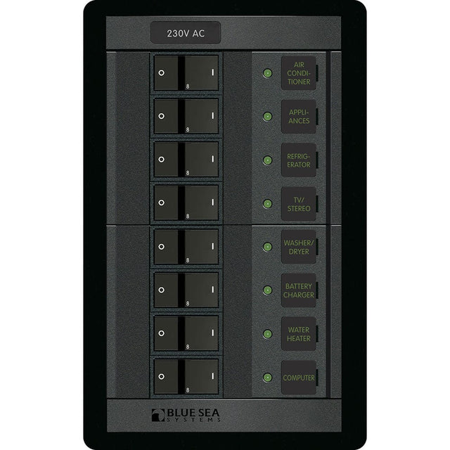 Blue Sea System Qualifies for Free Shipping Blue Sea 360 Panel 230v AC 8-Position #1229