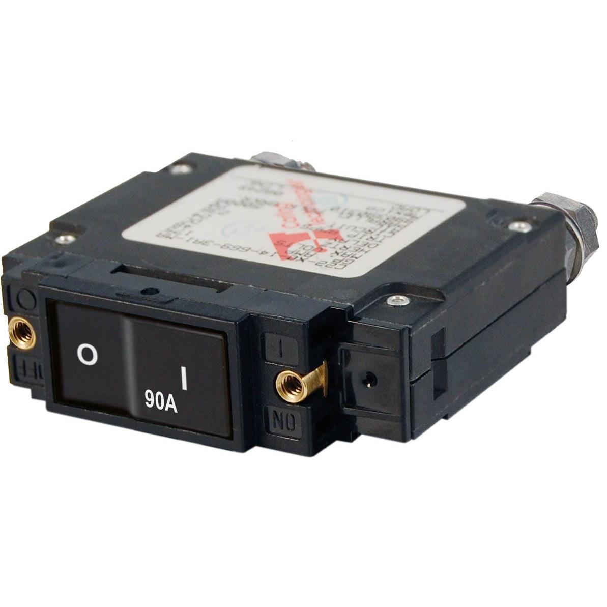 Blue Sea System Qualifies for Free Shipping Blue Sea C-Series Flat Rocker Circuit Breaker Single Pole 90A #7550