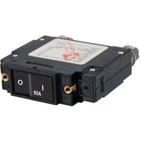 Blue Sea System Qualifies for Free Shipping Blue Sea C-Series Flat Rocker Circuit Breaker Single Pole 90A #7550