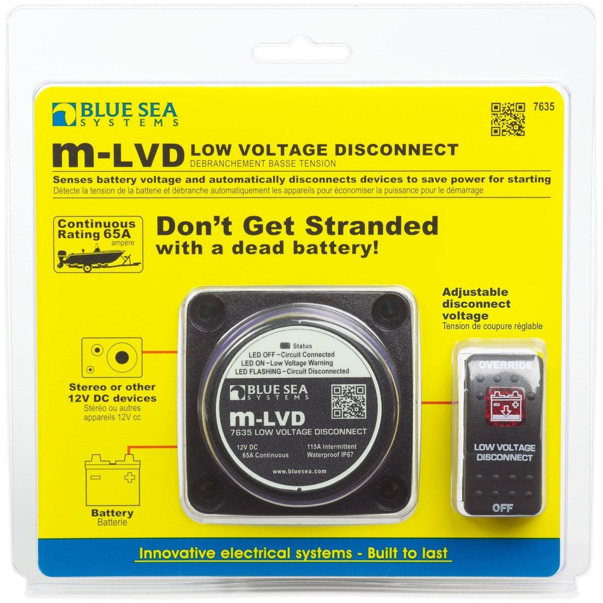 Blue Sea System Qualifies for Free Shipping Blue Sea Disconnect Low Voltage #7635