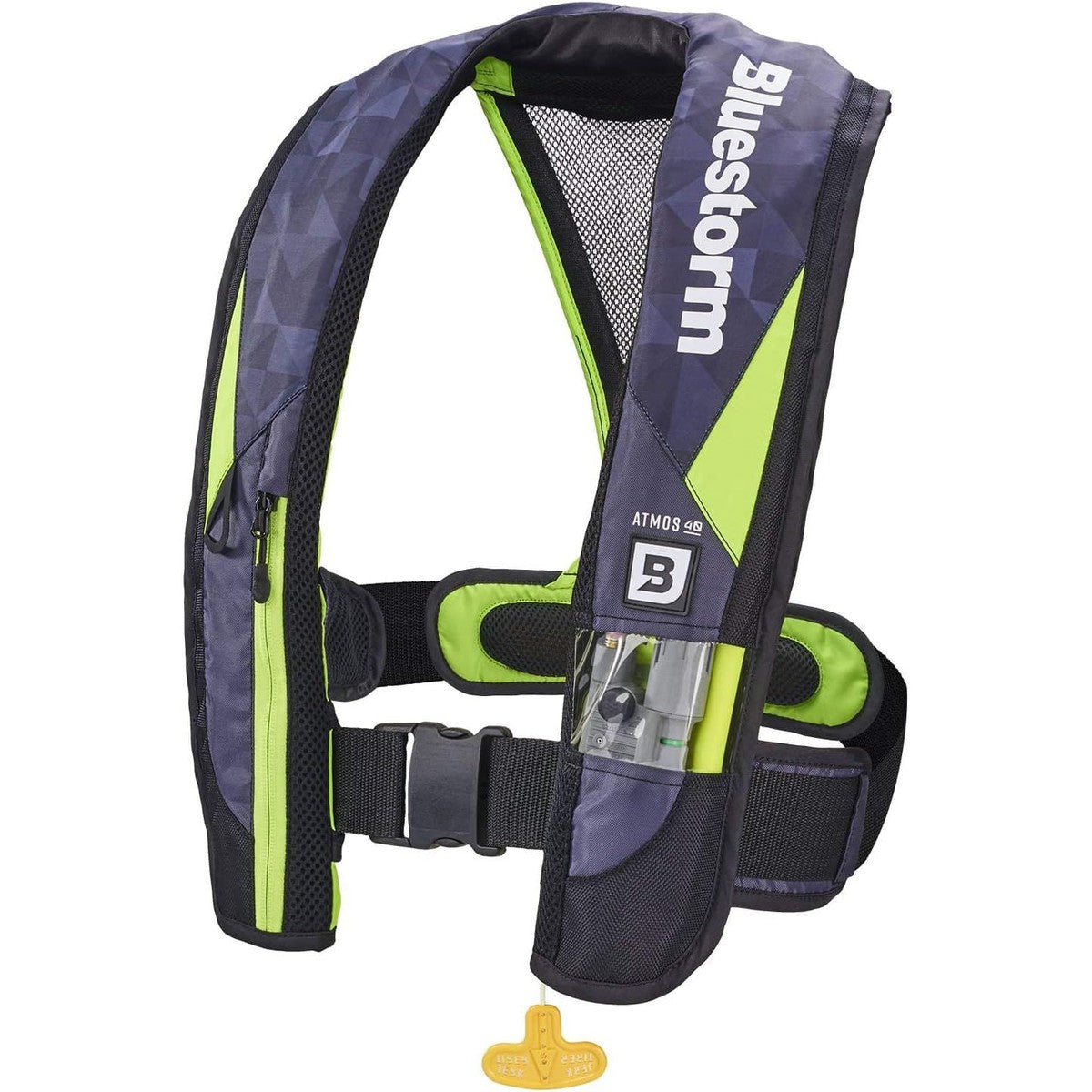 Bluestorm Qualifies for Free Shipping Bluestorm Atmos 40 Inflatable PFD Hi Vis Green #D1H-19-HVS