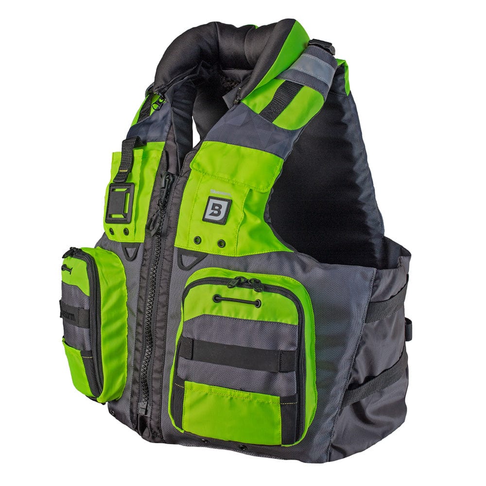 Bluestorm Qualifies for Free Shipping Bluestorm Classic Adult Fishing Life Jacket Hi-Vis #BS-70B-HVS-S/M