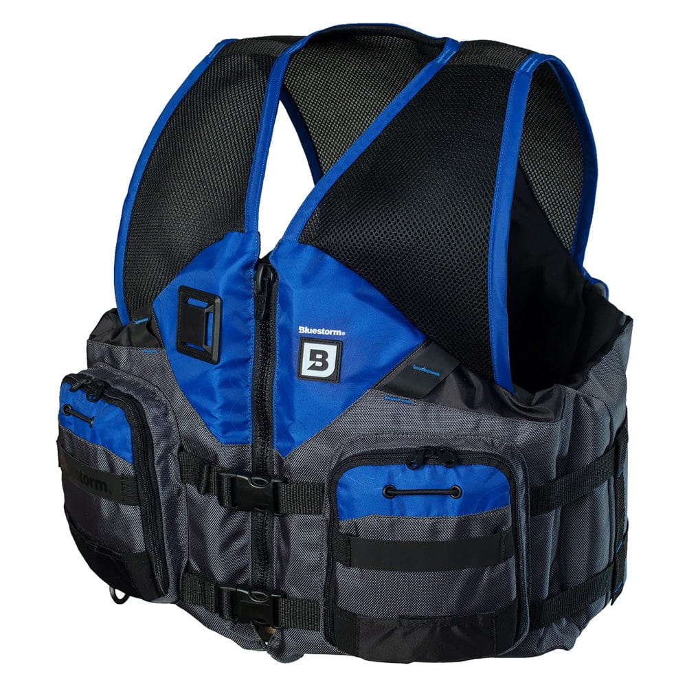 Bluestorm Qualifies for Free Shipping Bluestorm Sportsman Adult Mesh Fishing Life Jacket Deep #BS-105-BLU-S/M
