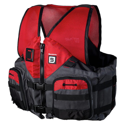 Bluestorm Qualifies for Free Shipping Bluestorm Sportsman Adult Mesh Fishing Life Jacket Nitro #BS-105-FDC-2/3X