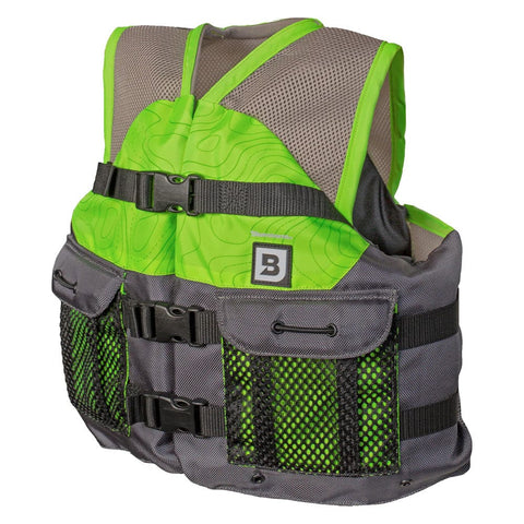 Bluestorm Qualifies for Free Shipping Bluestorm Sportsman Youth Mesh Fishing Life Jacket Hi-Vis #BS-105-HVS-Y