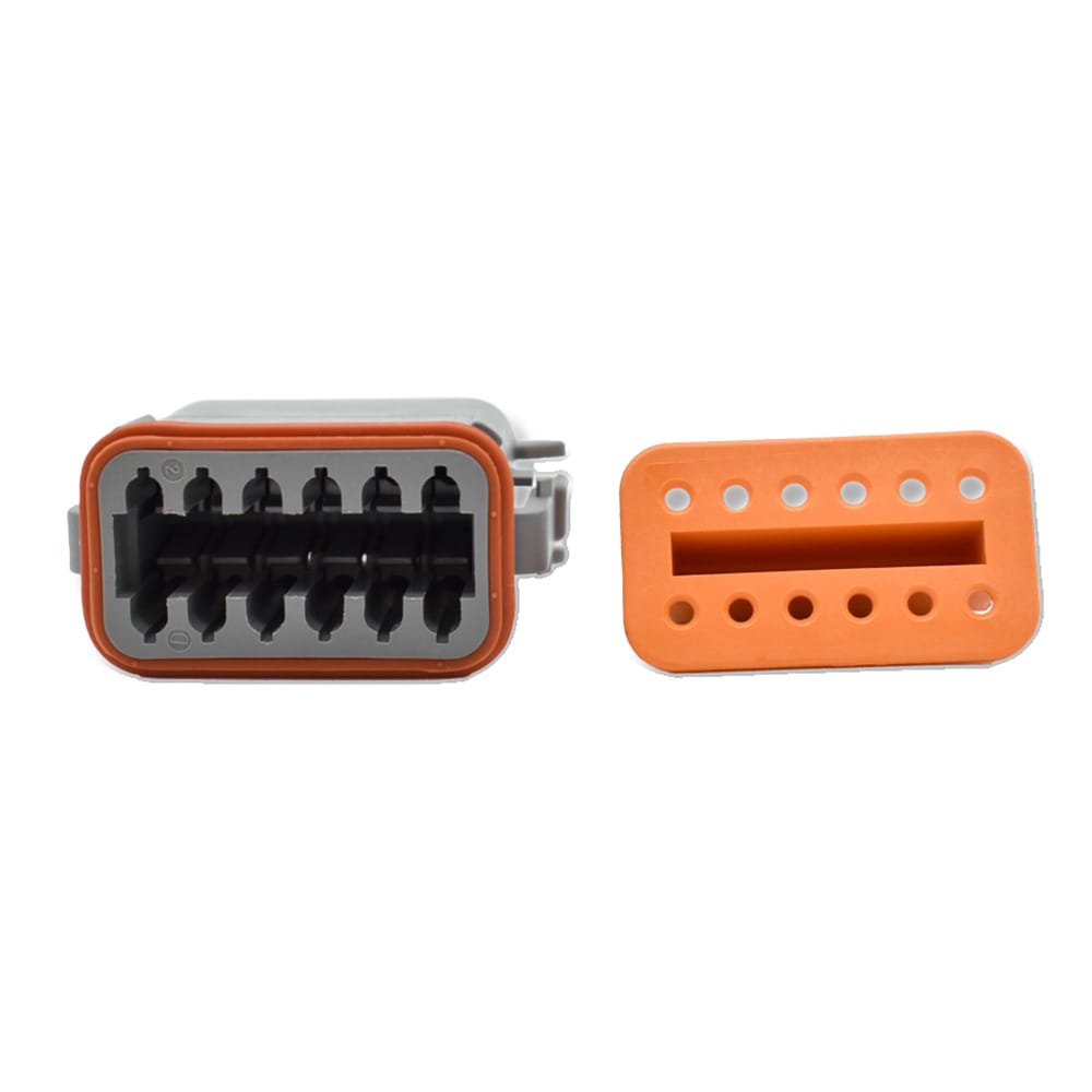 Bluewater Not Qualified for Free Shipping Bluewater 12-Position Female Deutsch Connector with Wedge Lock #DT06-12S