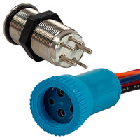 Bluewater Qualifies for Free Shipping Bluewater 19mm In Rush Push Button Switch Off/On/On #9057-3113-4