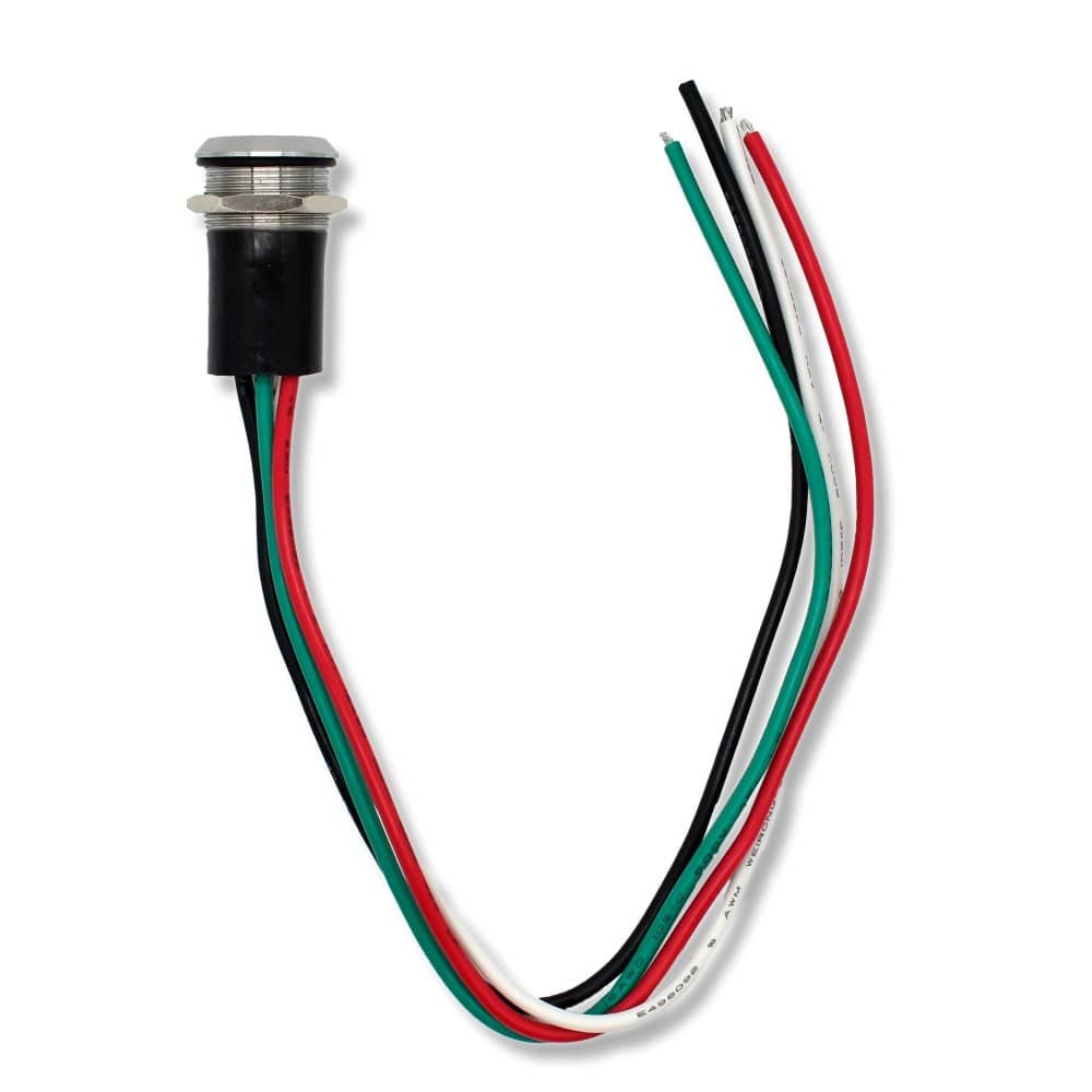 Bluewater Not Qualified for Free Shipping Bluewater 19mm Pre-Wired Push Button Switch Blue Ring #9150-2100-506