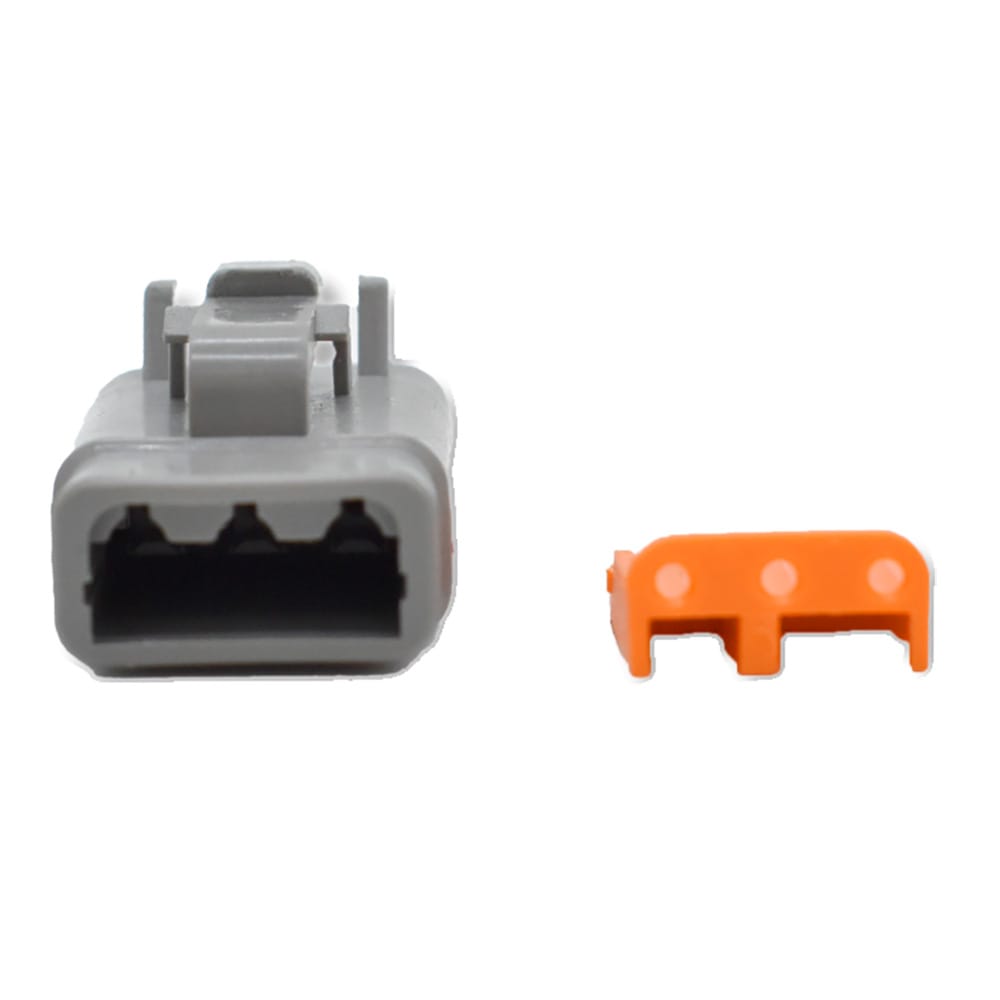 Bluewater Not Qualified for Free Shipping Bluewater 3-Position DTM Female Connector with Wedge Lock #DTM06-3S