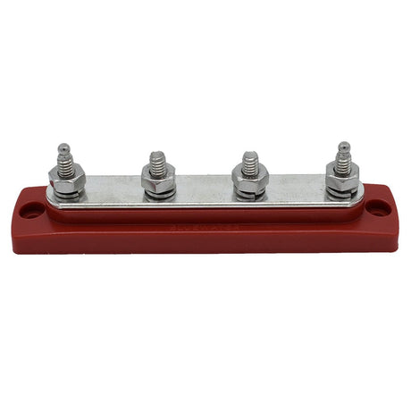 Bluewater Qualifies for Free Shipping Bluewater 4-Gang Common Stud Busbar with Red Base #312303-B-025
