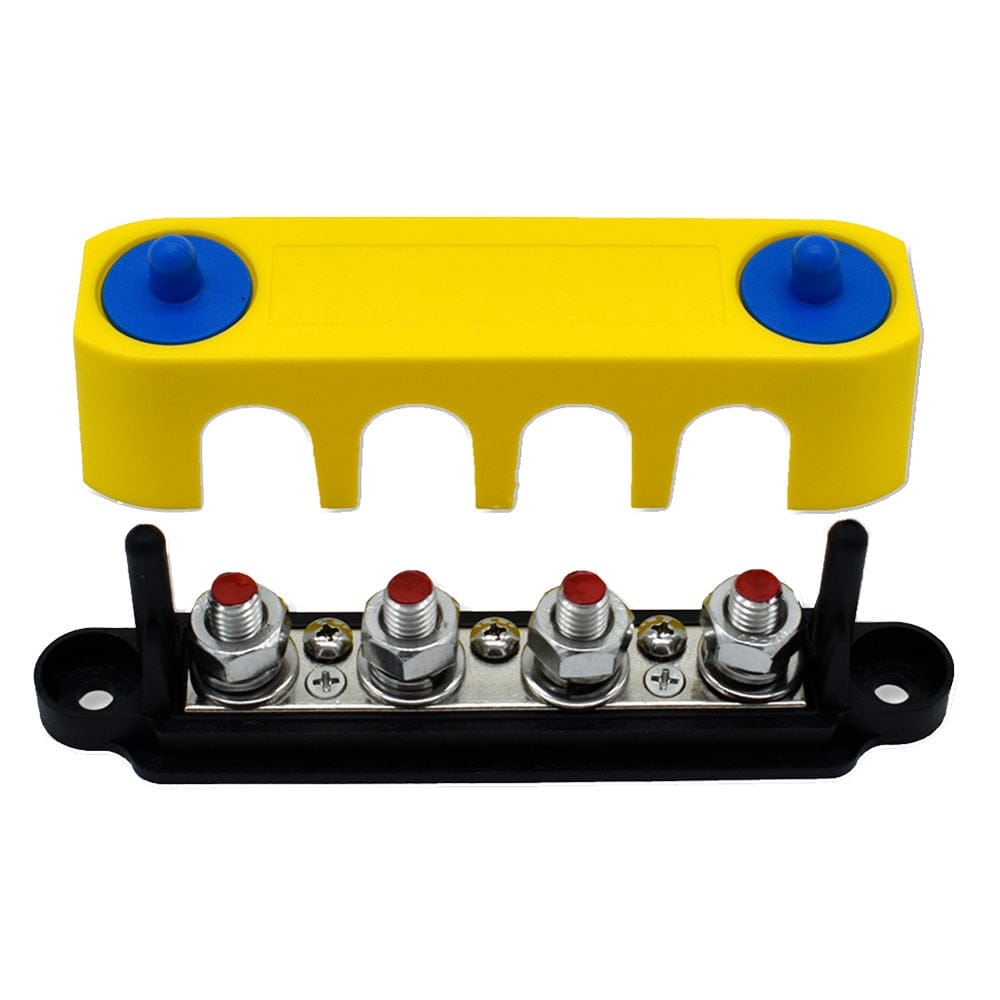 Bluewater Qualifies for Free Shipping Bluewater 4-Gang Positive Terminal Busbar with Cover #313738-B-023
