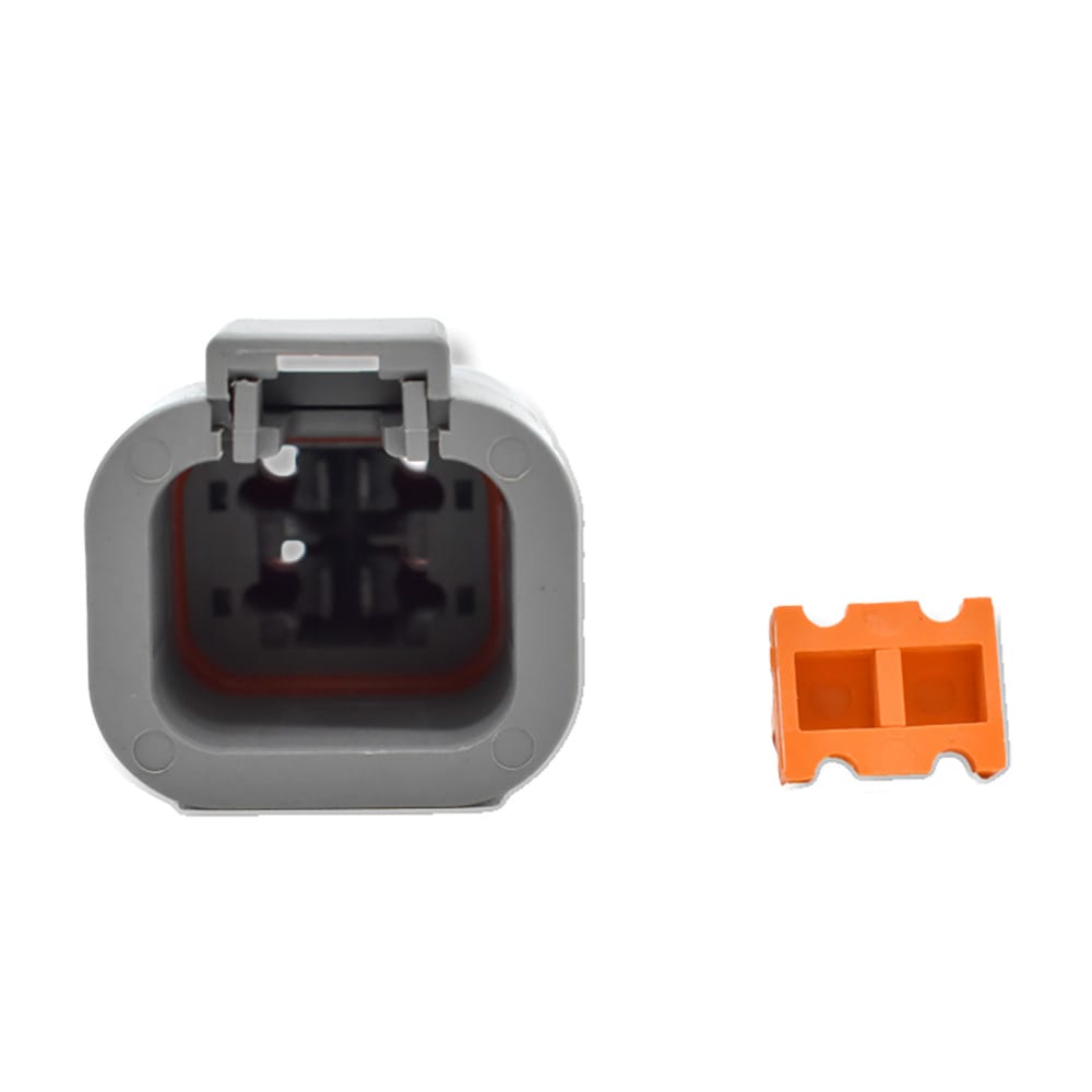 Bluewater Not Qualified for Free Shipping Bluewater 4-Position DTP Male Connector with Wedge Lock #DTP04-4P