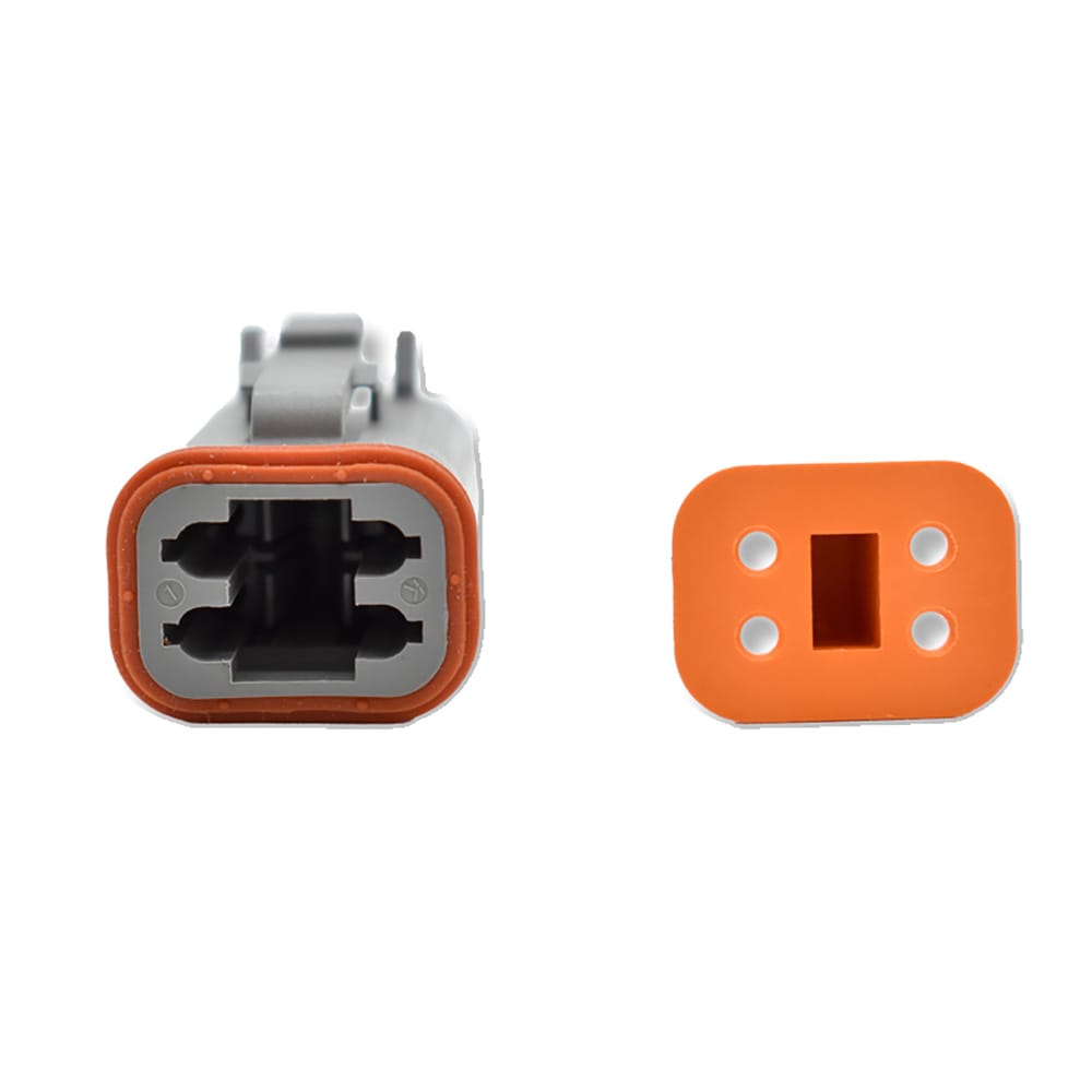 Bluewater Not Qualified for Free Shipping Bluewater 4-Position Female Deutsch Connector with Wedge Lock #DT06-4S