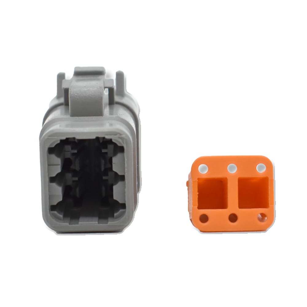 Bluewater Not Qualified for Free Shipping Bluewater 6-Position DTM Female Connector with Wedge Lock #DTM06-6S