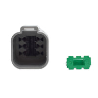 Bluewater Not Qualified for Free Shipping Bluewater 6-Position Male Deutsch Connector with Wedge Lock #DT04-6P