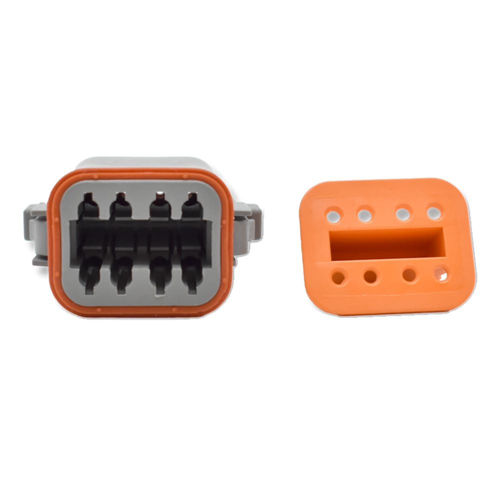 Bluewater Not Qualified for Free Shipping Bluewater 8-Position Female Deutsch Connector with Wedge Lock #DT06-08SA
