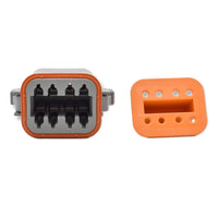 Bluewater Not Qualified for Free Shipping Bluewater 8-Position Female Deutsch Connector with Wedge Lock #DT06-08SA