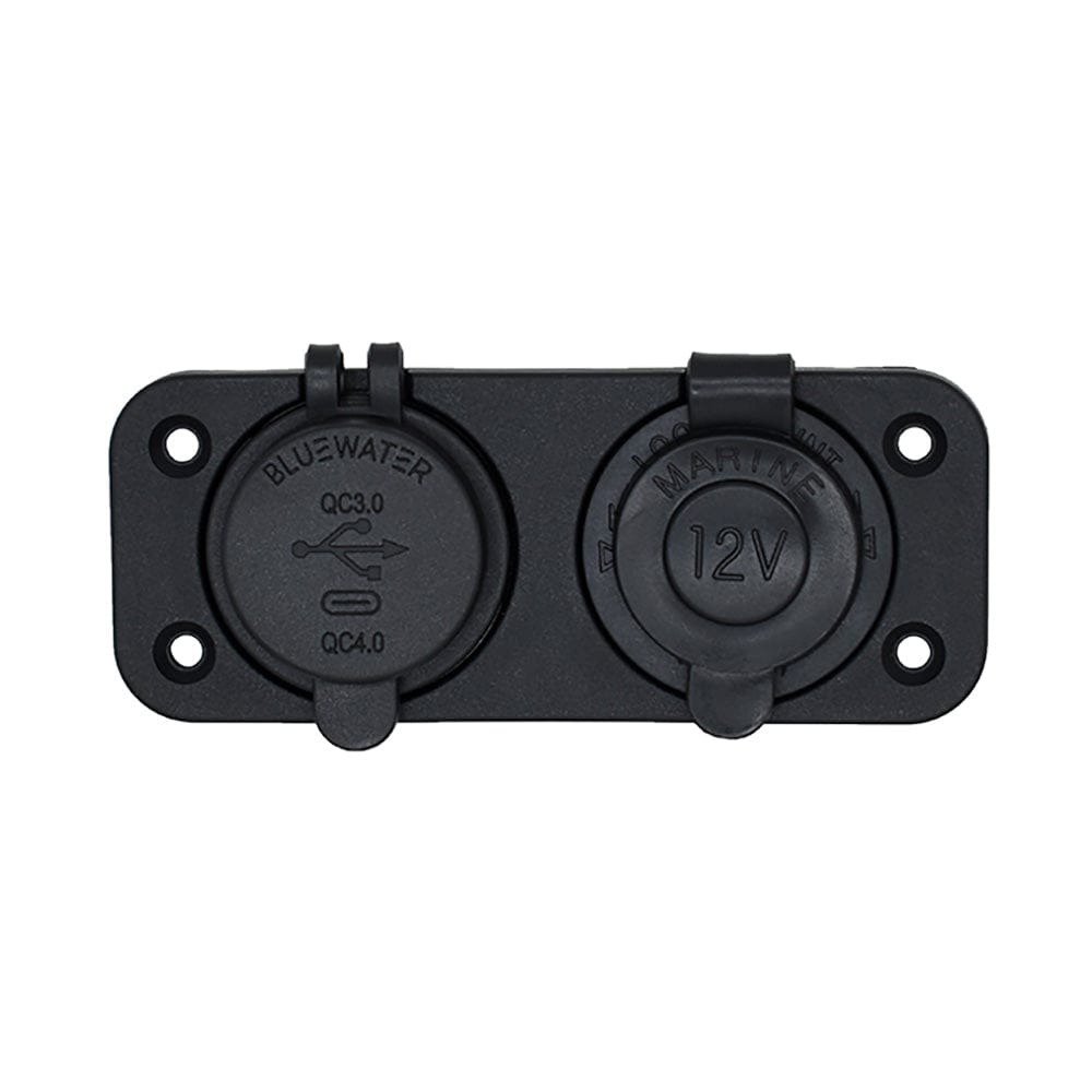 Bluewater Qualifies for Free Shipping Bluewater Round Dual USB/USB-C Charger #3000-4001A