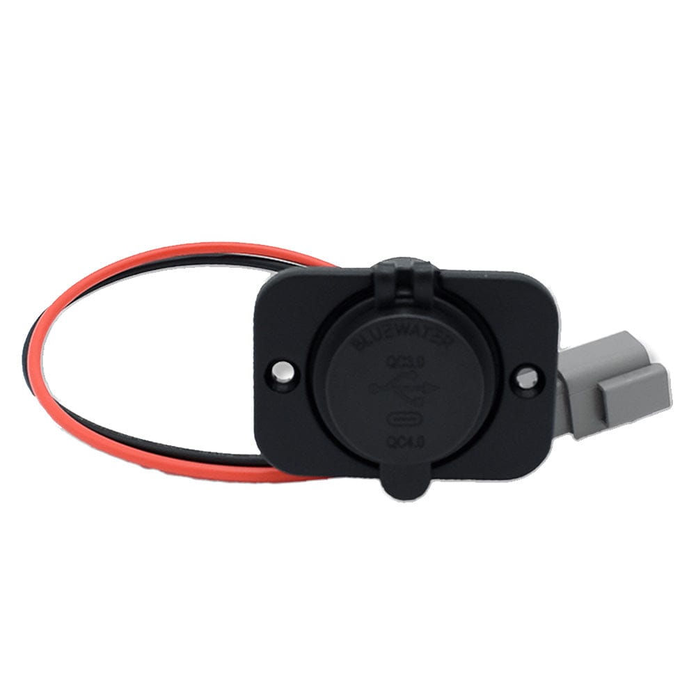 Bluewater Qualifies for Free Shipping Bluewater USB/USB-C with Deustch Connector & Plate #6000-3005