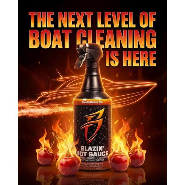 Boat Bling Qualifies for Free Shipping Boat Bling Blazin' Cherry Hot Sauce 32 oz #BH0032