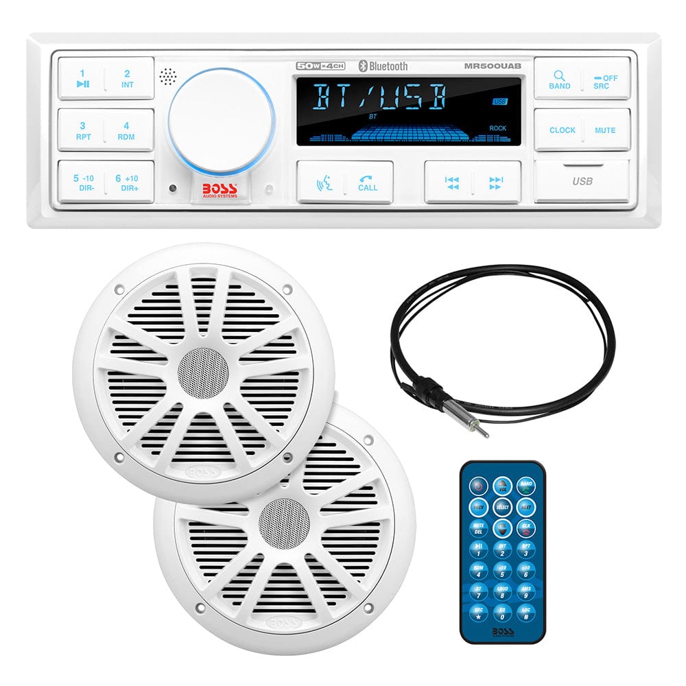 Boss Audio Qualifies for Free Shipping Boss Audio Package with MR500UAB & 2 MR6W Speakers #MCK500WB.6