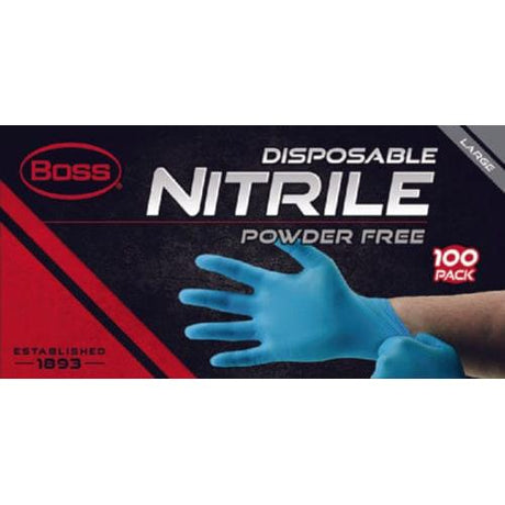 Boss Gloves Qualifies for Free Shipping Boss Gloves Glove 4 Mil Blue Nitrile XL 100-pk #B21041XL