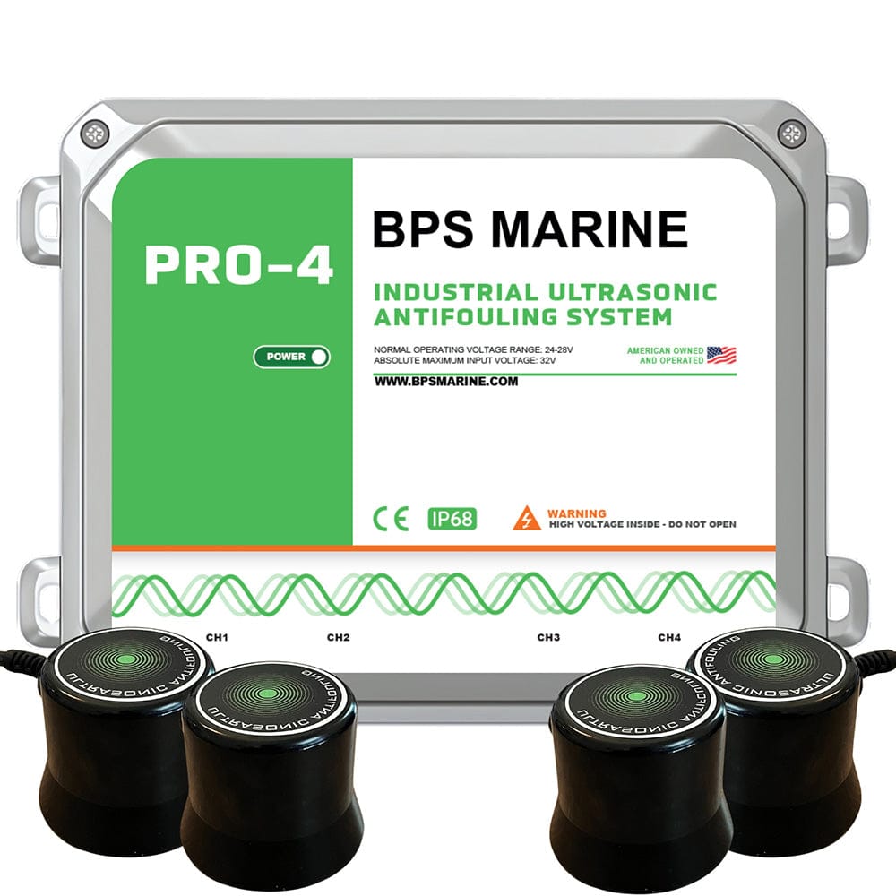 BPS Marine Qualifies for Free Shipping BPS Marine 24v DC 4-Transducer Ultrasonic Antifouling System #24V-PRO-4