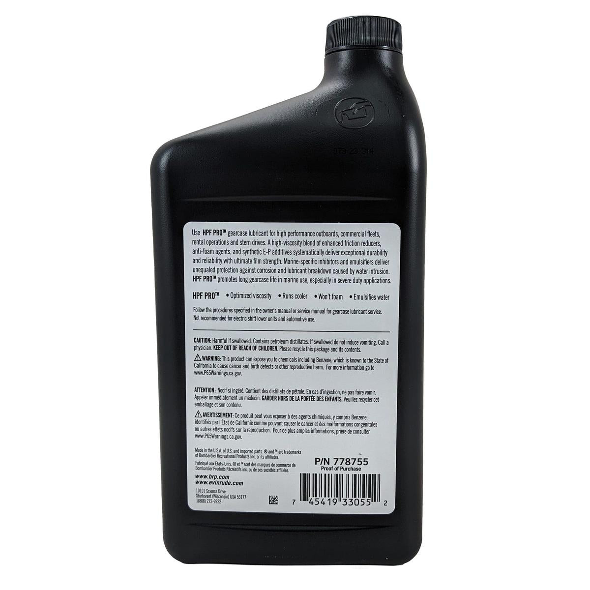 BRP Qualifies for Free Shipping BRP Gearcase Lube HPF Pro 32 oz #778755