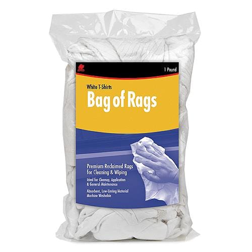 Buffalo Qualifies for Free Shipping Buffalo Recycled White T-Shirt Wipers 2 lb Bag #60317
