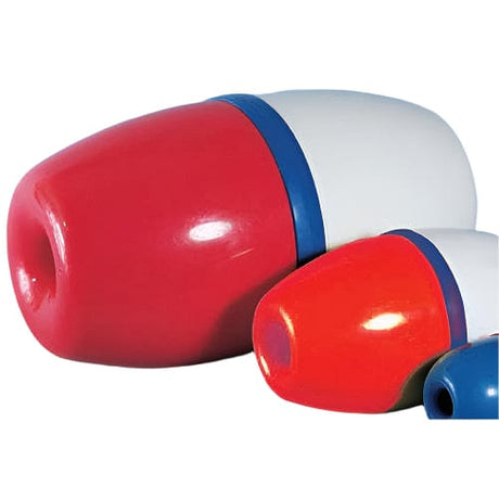 Cal-June Not Qualified for Free Shipping Cal-June Rope Float 5" x 9" Red and White with Blue Center Band #1502-R